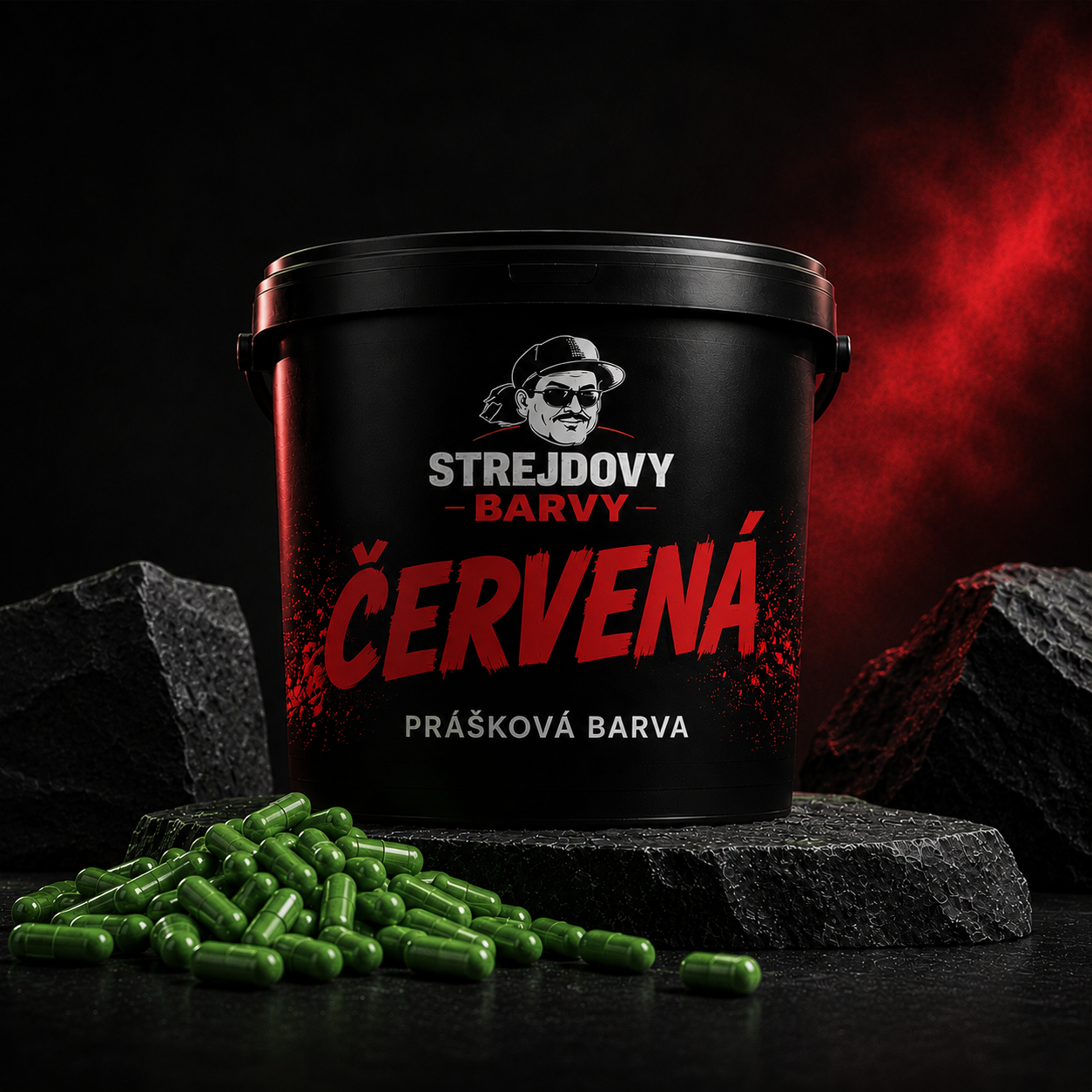 Kapsle - červené